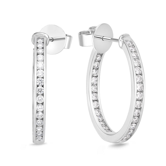 CHHO259_00 Hoops & Huggies Diamond Hoops