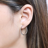 CHHO307_00 Hoops & Huggies Diamond Hoops