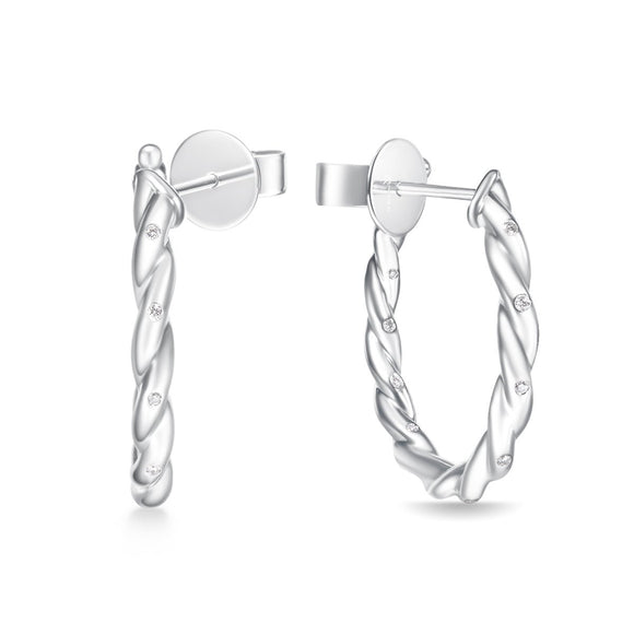CHHO387_00 Hoops & Huggies Diamond Hoops