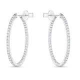 CHHO444_00 Hoops & Huggies Diamond Hoops