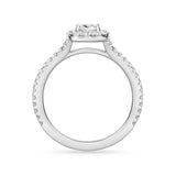QRHA*26_00 Halo Diamond Engagement Semi-Mount Ring