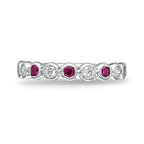 EMTU122_RU Toujours Ruby Alternating Band Ring