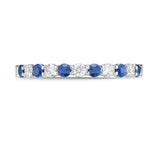 ERPT174_SB Petite Prong Sapphire Alternating Band Ring