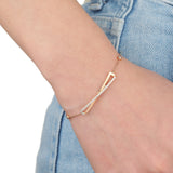 FBLC116_00 L Collection Diamond Fashion Bracelet
