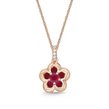 FCVL106_RU Valley of Light Ruby Illusion-setting Necklace