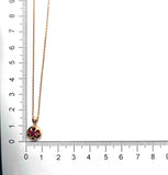 FCVL109_RU Valley of Light Ruby Illusion-setting Necklace