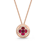 FCVL113_RU Valley of Light Ruby Illusion-setting Necklace