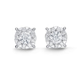 FEBQ109_00 Diamond Bouquets Studs Earrings