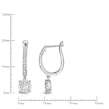 FEBQ110_00 Diamond Bouquets Dangling Earrings
