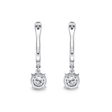 FEBQ110_00 Diamond Bouquets Dangling Earrings