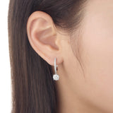 FEBQ112_00 Diamond Bouquets Dangling Earrings