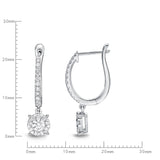 FEBQ113_00 Diamond Bouquets Dangling Earrings