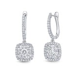 FEBQ117_00 Diamond Bouquets Dangling Earrings