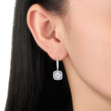 FEBQ117_00 Diamond Bouquets Dangling Earrings