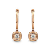 FEBQ118_00 Diamond Bouquets Dangling Earrings