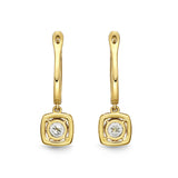 FEBQ119_00 Diamond Bouquets Dangling Earrings