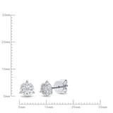 FEBQ122_00 Diamond Bouquets Studs Earrings