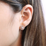 FEBQ127_00 Diamond Bouquets Studs Earrings