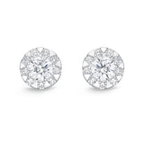 FEBQ130_00 Diamond Bouquets Studs Earrings
