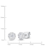 FEBQ131_00 Diamond Bouquets Studs Earrings