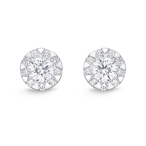 FEBQ132_00 Diamond Bouquets Studs Earrings