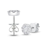 FEBQ132_00 Diamond Bouquets Studs Earrings