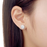 FEBQ133_00 Diamond Bouquets Studs Earrings