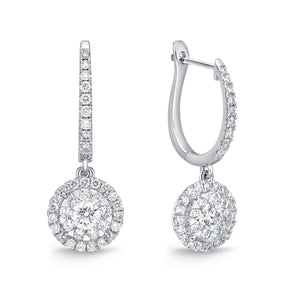 FEBQ138_00 Diamond Bouquets Dangling Earrings