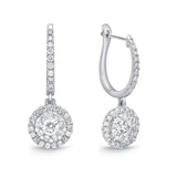 FEBQ138_00 Diamond Bouquets Dangling Earrings