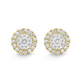 FEBQ139_00 Diamond Bouquets Studs Earrings