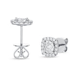 FEBQ141_00 Diamond Bouquets Studs Earrings