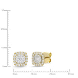 FEBQ155_00 Diamond Bouquets Studs Earrings