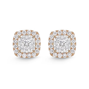 FEBQ156_00 Diamond Bouquets Studs Earrings