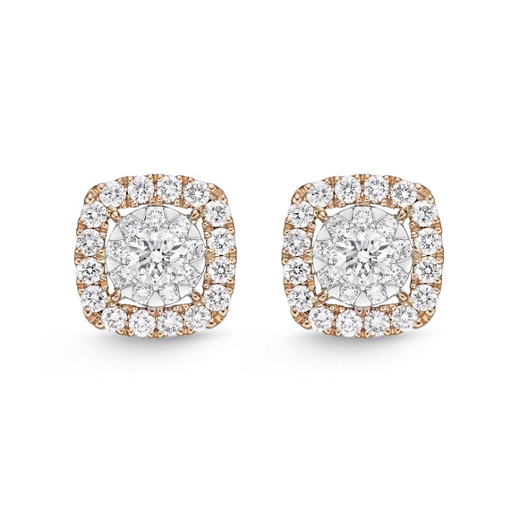 FEBQ156_00 Diamond Bouquets Studs Earrings