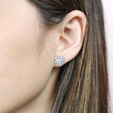 FEBQ160_00 Diamond Bouquets Studs Earrings