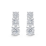 FEBQ167_00 Diamond Bouquets Dangling Earrings
