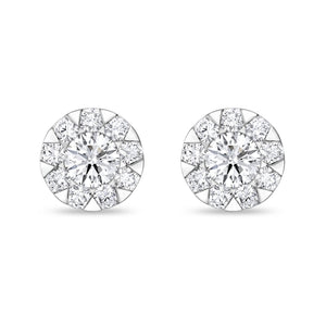FEBQ193_00 Diamond Bouquets Studs Earrings