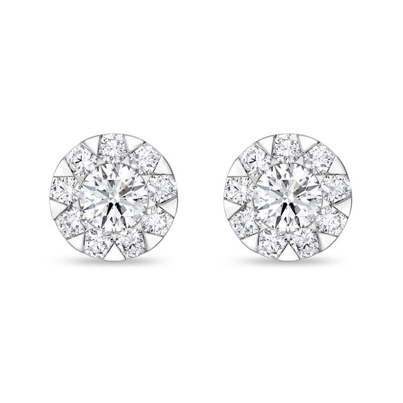 FEBQ193_00 Diamond Bouquets Studs Earrings