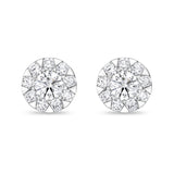 FEBQ193_00 Diamond Bouquets Studs Earrings