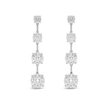 FEBQ195_00 Diamond Bouquets Dangling Earrings
