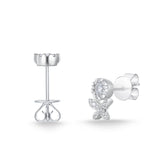 FEBQ307_00 Diamond Bouquets Illusion-setting Earrings