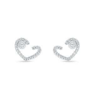FEBQ309_00 Diamond Bouquets Illusion-setting Earrings