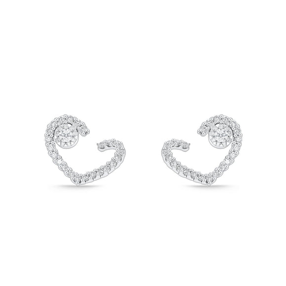 FEBQ309_00 Diamond Bouquets Illusion-setting Earrings