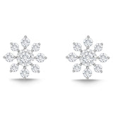 FEBQ311_00 Diamond Bouquets Illusion-setting Earrings