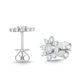 FEBQ311_00 Diamond Bouquets Illusion-setting Earrings