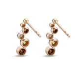FEBZ102_OD Bezel Diamond Line Earrings
