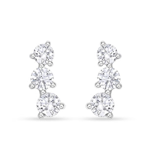 FEDD196_00 Diamond Line Climber Earrings