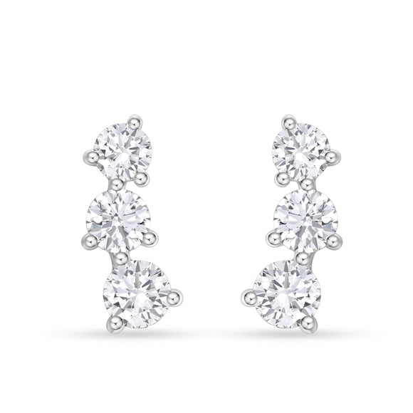 FEDD196_00 Diamond Line Climber Earrings
