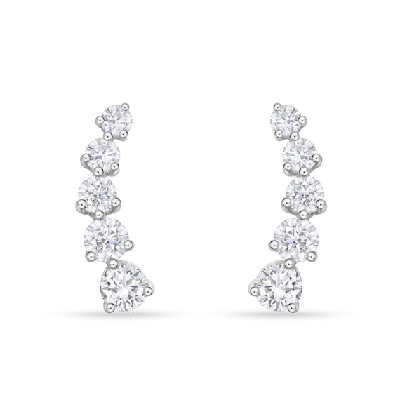 FEDD197_00 Diamond Line Climber Earrings