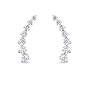 FEDD198_00 Diamond Line Climber Earrings